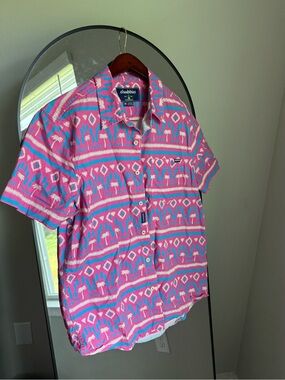 chubbies Pink Short-Sleeve Button-Down mens Shirt